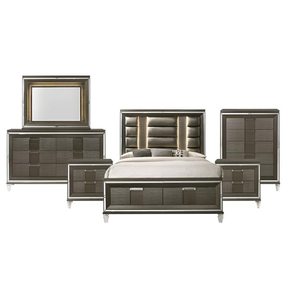Picket House Furnishings Charlotte King Storage 6PC Bedroom Set