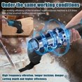 thumbnail image 3 of Mistaha Outil Multi-Usage Sans Fil au Lithium-Ion pour Projets de Menuiserie et de Rénovation - Machine Polyvalente de Coupe et de Meulage Électrique avec Pelle Oscillante - Compatible avec Batterie Makita - Batterie et, 3 of 6