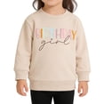 thumbnail image 3 of Tisuna Birthday Sweatshirts For Girls Child Cozy Letter Print Sweatshirt Toddler School Play Long Sleeve Outfits Size 12-18 Months, 3 of 3