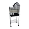 YML 1944-4924BLK Villa Top Small Bird Cage with Stand in Black