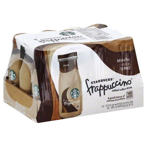 Starbucks Frappuccino Mocha Chilled Coffee Drink 95 Fl Oz 12 Count