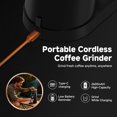 thumbnail image 2 of Coffee Grinder, Cdless Coffee Bean Grinder with 60 Grind Settings,Conical Burr Coffee Grinder Suitable f Indo Home,Office & Outdo Camping,Travel Use,Anti-Static,5-98s Timer., 2 of 4