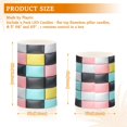 thumbnail image 6 of Yayeee Flameless Candles with Remote Flickering Battery Operated Multi Color Changing, Gray Checkered Pattern, 6 of 7