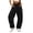 Black sweatpants women fashion, variant on Women's Barrel Sweatpants Wide Leg Fleece Lined Sweatpants with Pockets Drawstring Elastic Waist Jogging Sweat Pants Casual Everyday Wear Gray,XXXL