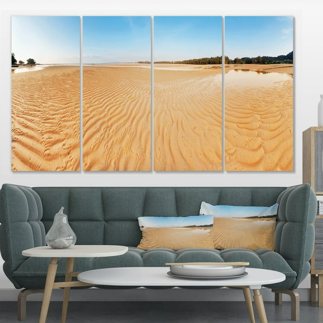 Panorama de Plage Tropicale Exotique - Œuvre d'Art Moderne sur Toile