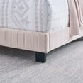 thumbnail image 7 of Modway Celine Channel Tufted Performance Velvet Twin Bed in Pink, 7 of 7