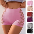 thumbnail image 2 of Quixlent Womens Boy Shorts Underwear No Show Seamless Side Hollow Boxer Briefs Sexy Mid Rise Stretch Bikini Panties, 2 of 8