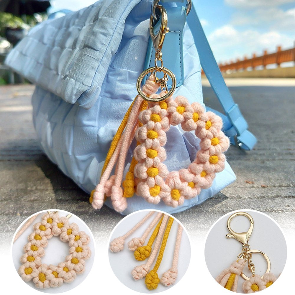 Porte-clés En Macramé Fait à La Main Cadeau - France