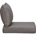 thumbnail image 2 of UIXE Outdoor Deep Seat Cushion Set with Sunbrella Slipcovers, Patio Furniture Cushions & Back Pillow, Water-Resistant Backyard Sectional Sofa Cushions for Bistro Chair - Coffee, 2 of 6