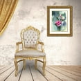 thumbnail image 3 of Shefranov, Olga 15x18 Gold Ornate Wood Framed with Double Matting Museum Art Print Titled - Pink Roses, 3 of 4
