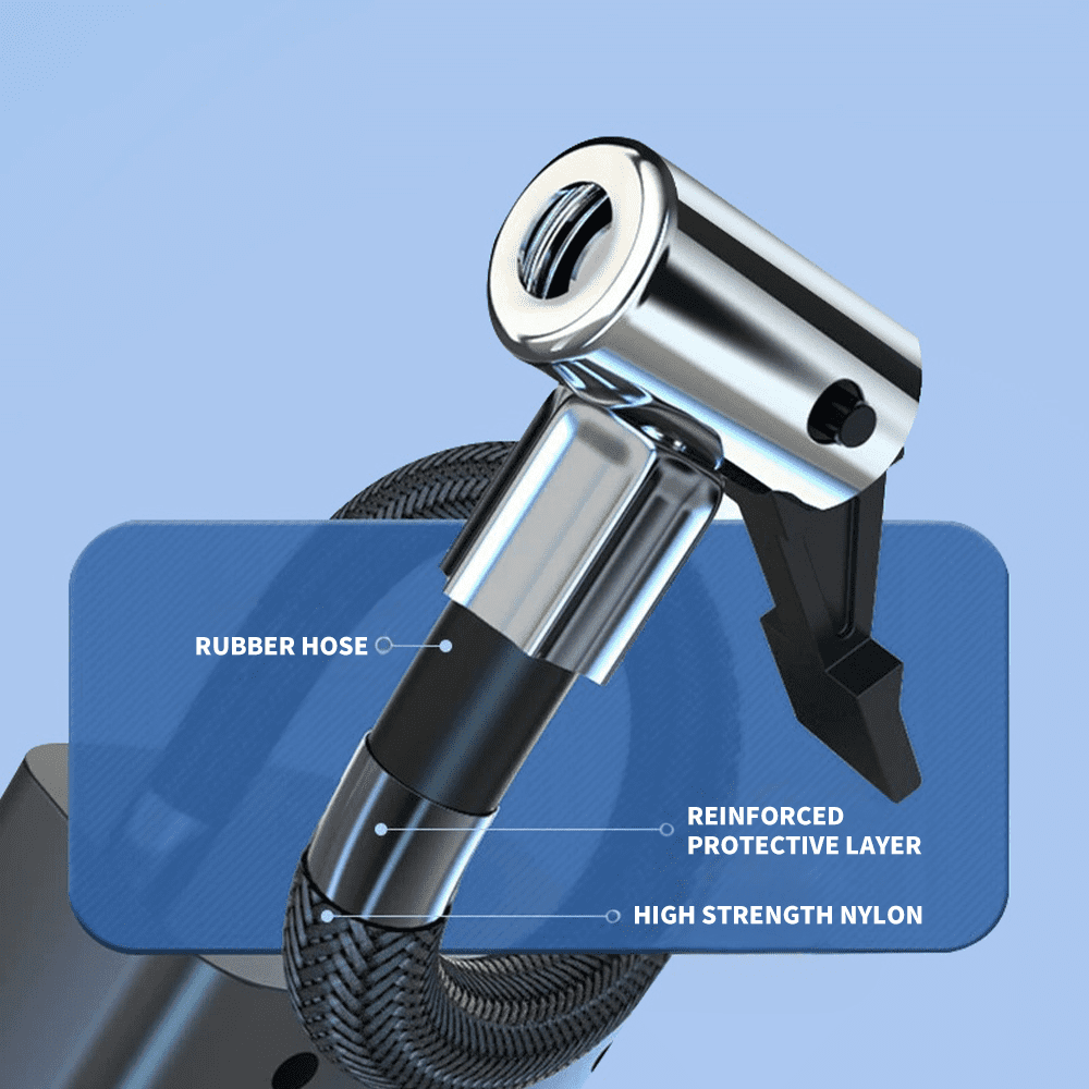 Portable Tire Inflator Electric Bike Pump with Digital Pressure Gauge,DFITO Rechargeable Car Portable Air Compressor Tyre Pump for Car, Bicycle, Motorcycle, Scooter,Balls