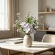thumbnail image 5 of Ramo de flores artificiales de seda para decorar la mesa del comedor o la sala de estar: arreglo floral artificial con flores de aspecto realista para estantes, repisas o centros de mesa., 5 of 6