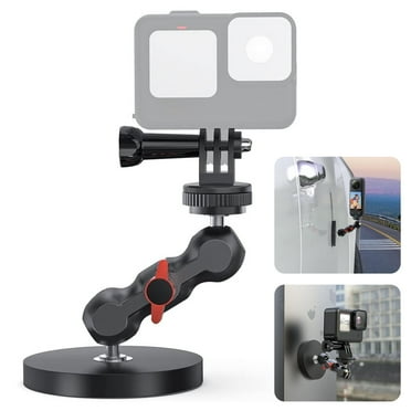 EEEkit Magnetic Camera Mount for GoPro, Action Camera Car Mount with 360° Rotation Ball Head Fit for GoPro Hero 13 12 11 10 9 8 7 6 5, DJI Osmo Action 5 Pro/4/3, AkASO, Insta360