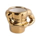 thumbnail image 3 of Taza de café novedosa, taza para beber con asa, taza de leche creativa para pub, boda Dorado, 3 of 9