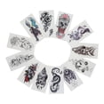 thumbnail image 2 of 12 piezas de tatuajes temporales a prueba de agua de larga duración con forma de animal pegatinas de tatuaje falso, 2 of 10