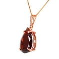 thumbnail image 2 of Galaxy Gold 14K Solid Rose Gold 20" Necklace with 5 Carat Natural Garnet, 14"-24" Sizes, January Birthstone, Symbol of Passion, 2 of 3
