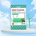 thumbnail image 1 of Disposable Mint Dental Floss Picks - Portable for Deep Interdental Cleaning, 1 of 6