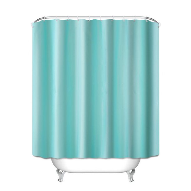 Cortina de ducha impermeable de poliéster Cortina de ducha de baño de color sólido Wmkox8yii hjk1903