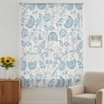 thumbnail image 3 of Blue Spring Floral Sheer Curtains 72 Inches Long, Farmhouse Botanical Vintage Light Filering Curtains, Breathable Simi Curtain Privacy Drapes for Living Room Bedroom Lightweight Window Treatment, 3 of 9