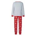 thumbnail image 5 of Nituyy Christmas Pajamas for Family Pjs Matching Set Long Sleeve T-Shirts and Pants Holiday Nightgowns with Merry Christmas, 5 of 9