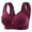 Wine, variant on Lolmot Plus Size Bras for women Sexy Non-Steel Ring Gathering Breathable Underwear Daily Bra Comfort Push Up No Rims Bras
