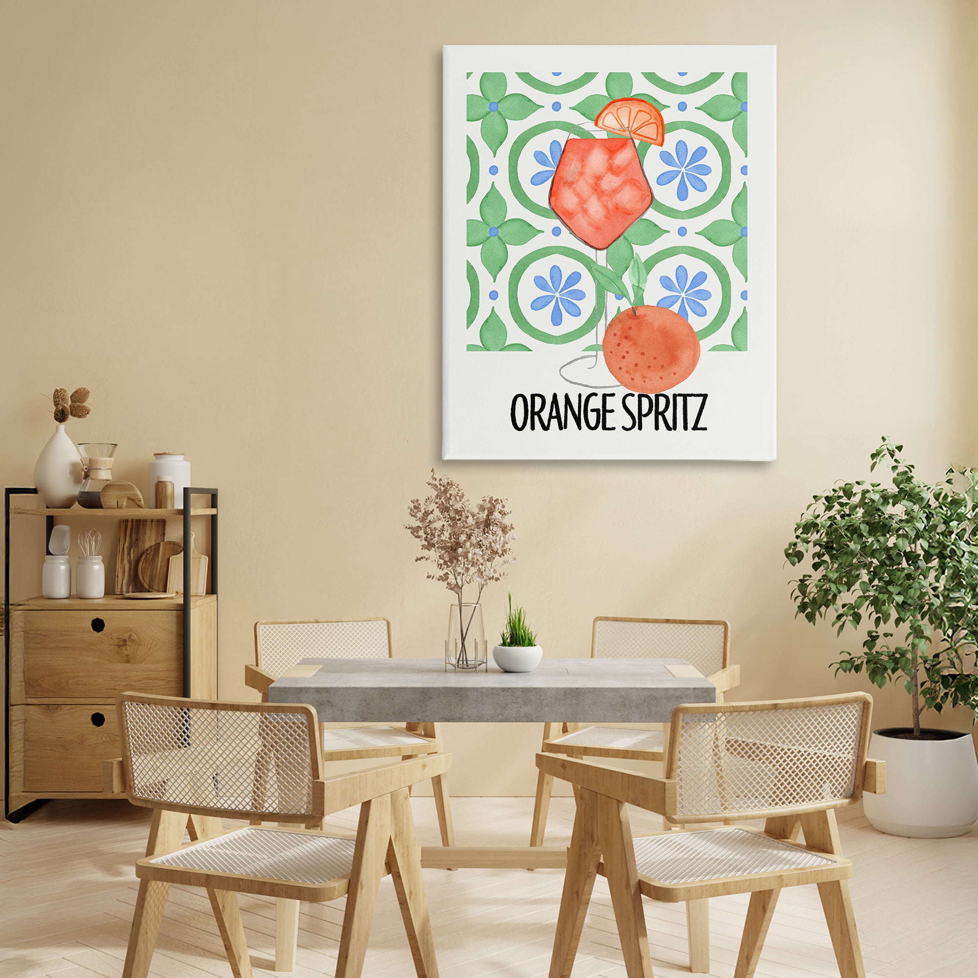 Stupell Industries Orange Spritz On My Mind Canvas Wall Art, design by Nina Jacobs