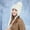 A_ White, variant on Women Winter Sherpa Beanie Hats Faux Fur Ear Flaps Peruvian Cover Ears Fuzzy Fleece Fluffy Ski Snow Hat 3 Pompoms Black