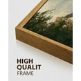 thumbnail image 4 of Drsoum Large 24x24in Natural Framed Vintage Countrysid and Rivulet Wall Art Classic Retro Village Landscape Rustic Wall Prints Farmhouse Kitchen Bathroom Office Decor, 4 of 5