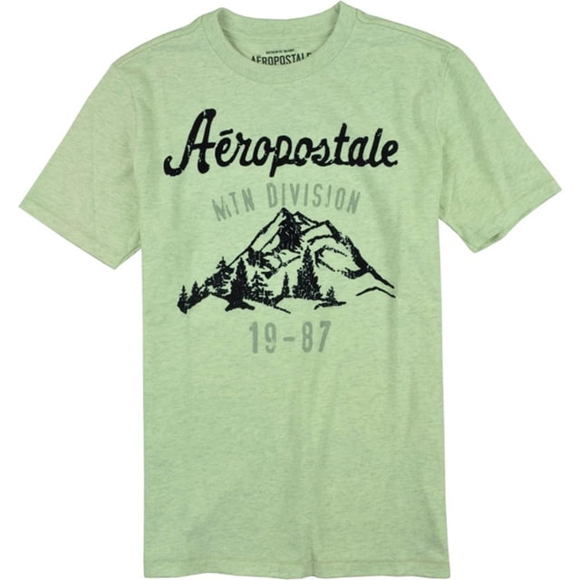 Aeropostale - Camiseta gráfica para hombre con acabado de fieltro de Nueva York, color blanco, extragrande