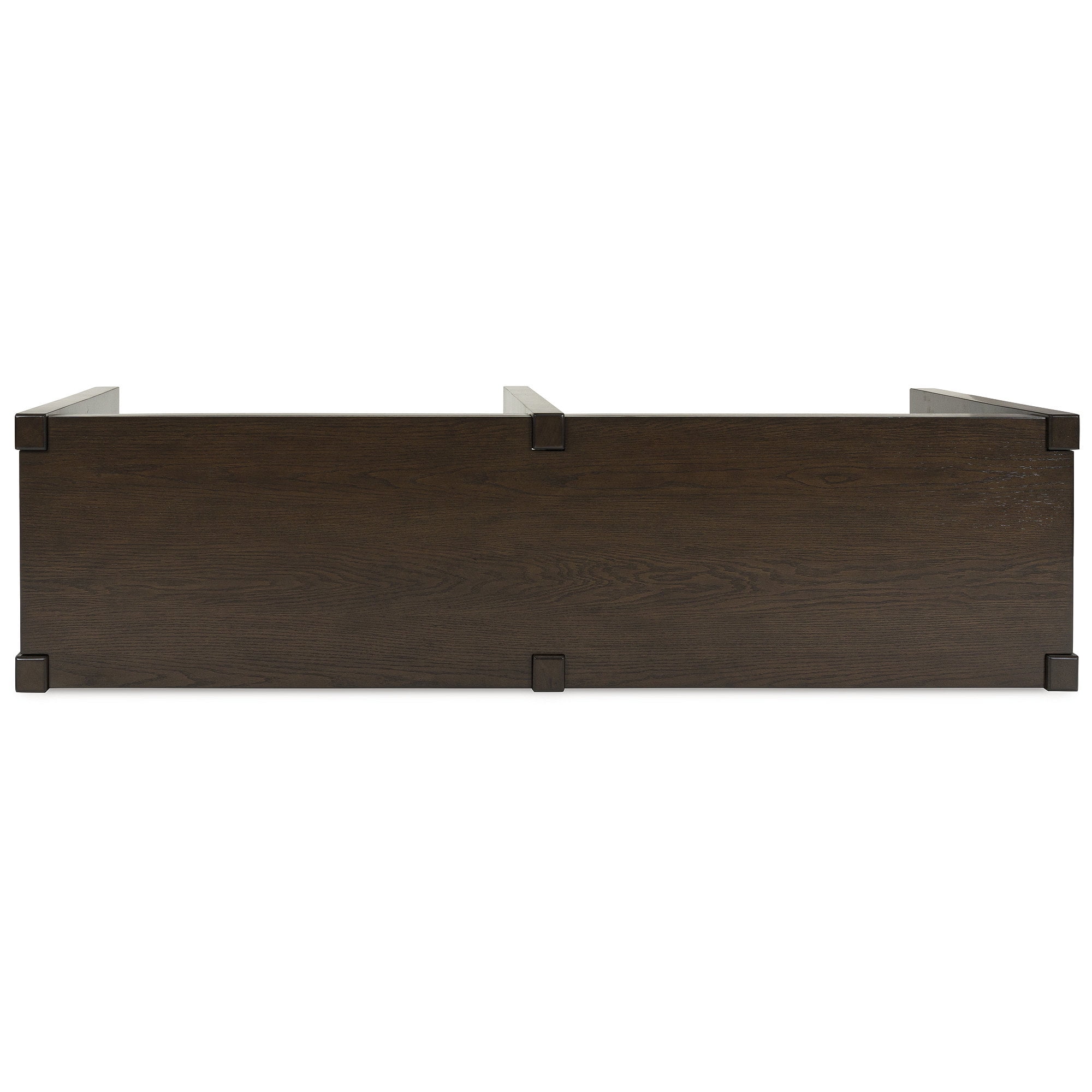 Signature Design by Ashley Breckington Console Table - Modern Sofa Table with Adjustable Shelves, Dark Brown