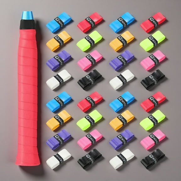 WuPing 24 Pcs Tennis Racket Grip Tape Precut Tennis Overgrip Tape, Anti Slip and Absorbent
