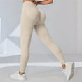 thumbnail image 5 of JJHGVB Yoga Pants Women Butt Lifting Leggings for Women Workout Leggings for Women Ladies Pants Trousers Women Athletic Pants for Women Womens Slacks for Work Beige L, 5 of 8