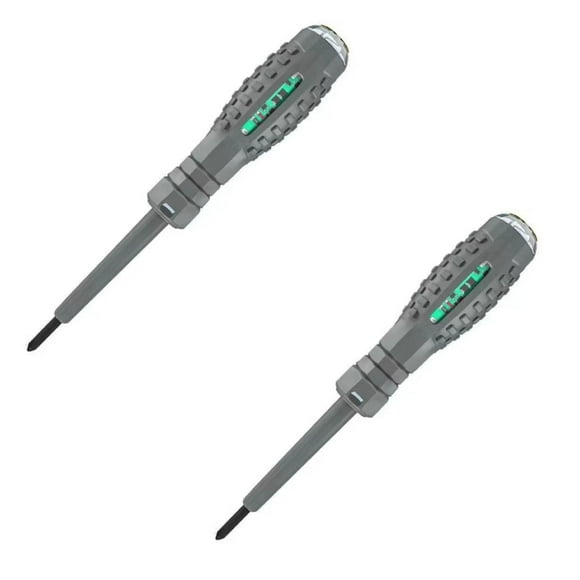 In High Torque Strong Screwdriver Electricity Detector Voltage Tester Screwdriver Set Multifunctional Screwdriver & Tester Pen In With For Ac/ Cir,1X High Torque Colored Light Tester *2 Clearance