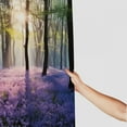 thumbnail image 3 of COMIO Sunshine in Forests with Purple Lavender Flower Shower Curtain for Bathroom Decoration White, 3 of 6