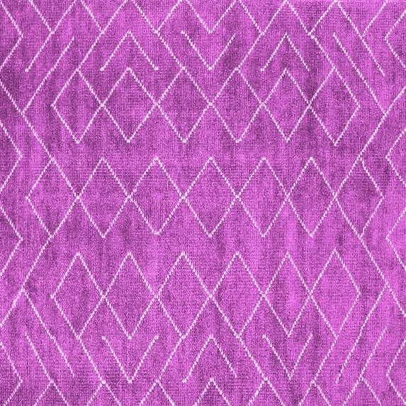 Ahgly Company Indoor Square Abstract Pink Contemporary Area Rugs, 3' Square
