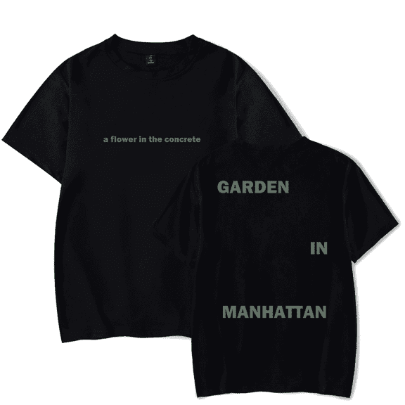 Josiah Queen Merch Garden in Manhattan Ivory Women's men's fashionable short sleeved round neck T-shirt