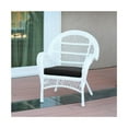 thumbnail image 2 of Afuera Living 3 Piece Wicker Conversation Set in White with Black Cushions, 2 of 3