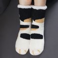 thumbnail image 2 of Kmdttou Women's Casual Winter Home Non-slip Plush Warm Thick Warm Socks Casual Soft Lightweight Quarter Socks, 2 of 6