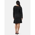 thumbnail image 3 of Ingrid & Isabel For Every Belly Women’s Maternity Smocked Midi Dress with Long Sleeves, Sizes S-XXL, 3 of 8
