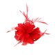 thumbnail image 3 of Pinza para el cabello con flores, plumas, accesorios para el cabello, boda nupcial rojo, 3 of 4