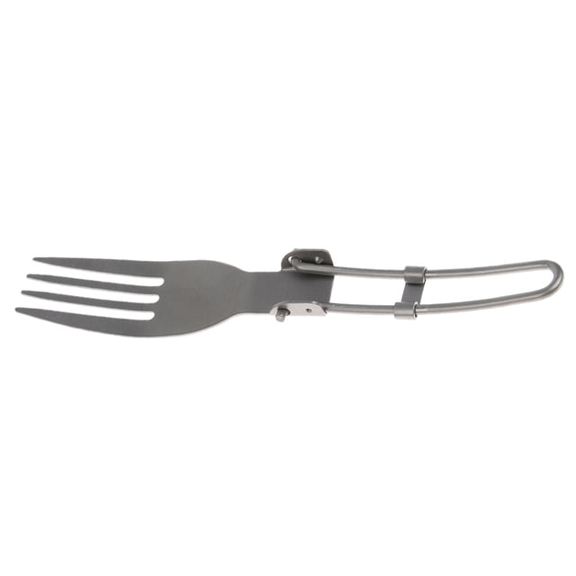 Cubiertos plegables Sunnimix de titanio para camping viaje aire libre 144x24mm