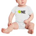 thumbnail image 2 of 1st Birthday Tennis First Birthday Funny Baby Girl Boys Romper, 2 of 5