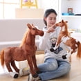 thumbnail image 1 of Naievear 3d simulación caballo Animal peluche muñeca niños juguete habitación decoración foto Props, 1 of 3