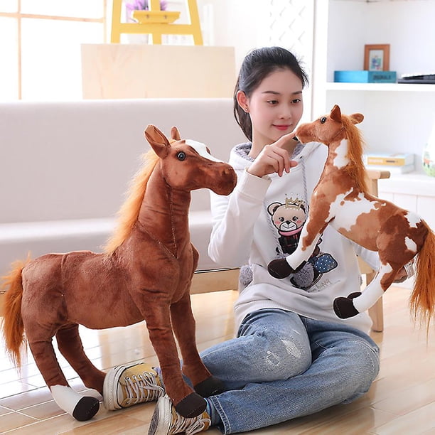 Naievear 3d simulación caballo Animal peluche muñeca niños juguete habitación decoración foto Props