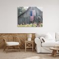 thumbnail image 3 of Stupell Industries Traditional USA Wagon Wheel Barn Canvas Art, 40 x 30, by Kim Allen, 3 of 8