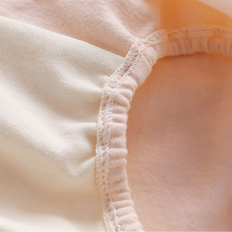 B91xZ Kids Child Baby Girls Underpants Cartoon Polka Dot Print Underwear  Cotton Briefs Trunks 4PCS under Pants for Girls,Orange 18-24 Months
