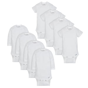 Onesies 8-Pack White Baby Bodysuits