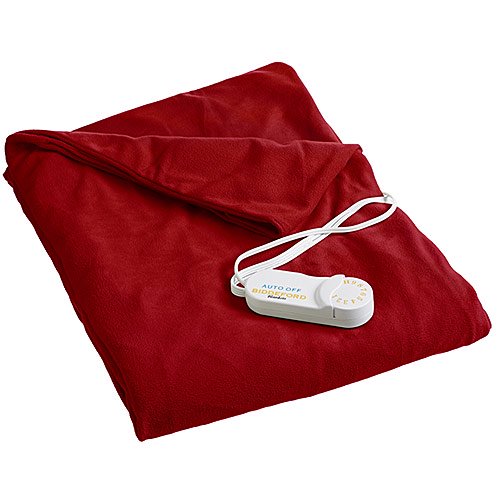 Biddeford 4440-907484-300 Comfort Knit Super Soft Heated Throw Blanket  Brick Red - Walmart.com