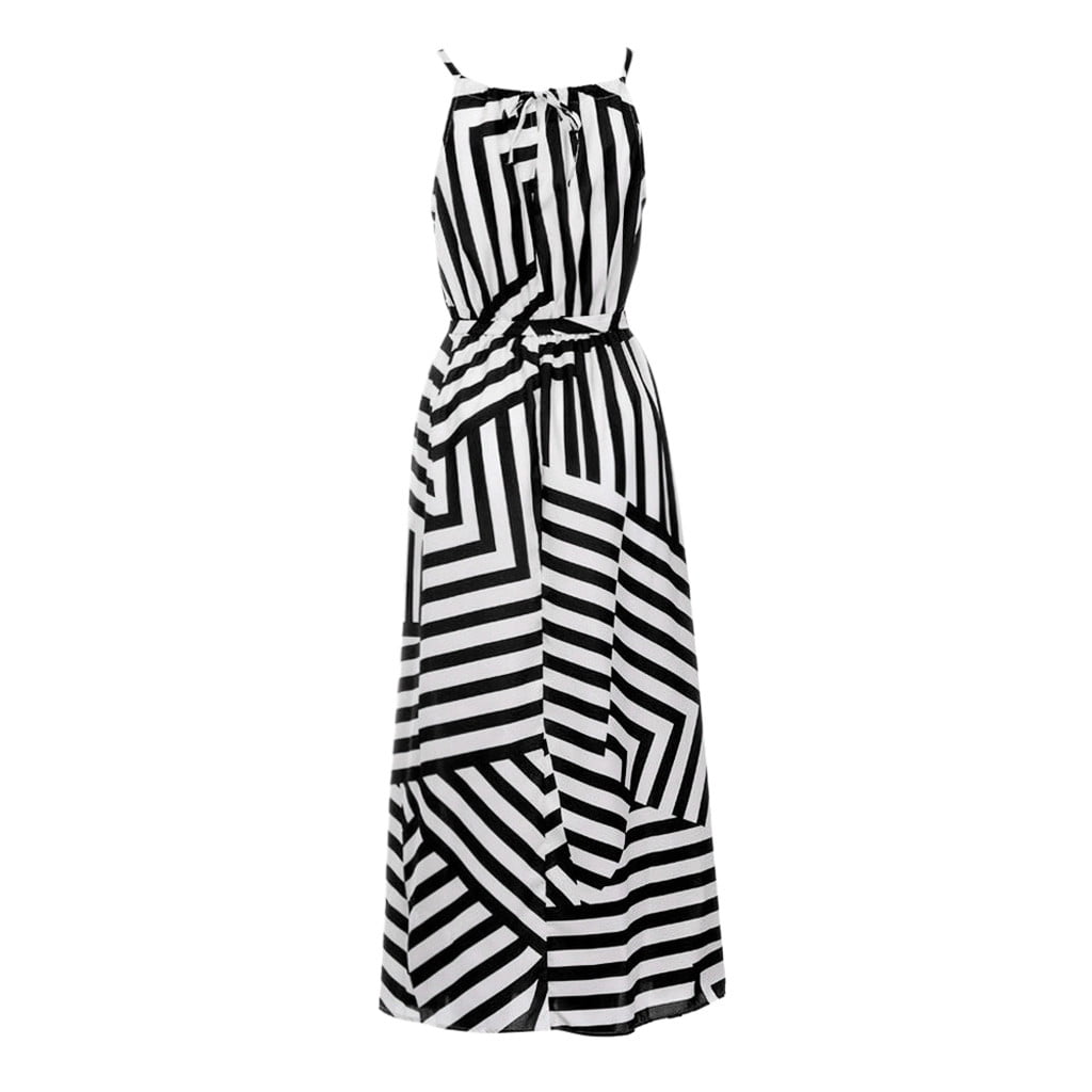 asdoklhq Womens Plus Size Clearance Dresses,Women Summer Boho Maxi Long Evening Party Beach Dress Sundress