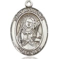 thumbnail image 3 of Extel Large Oval Pewter St. Apollonia Medal, Made in USA, 3 of 10